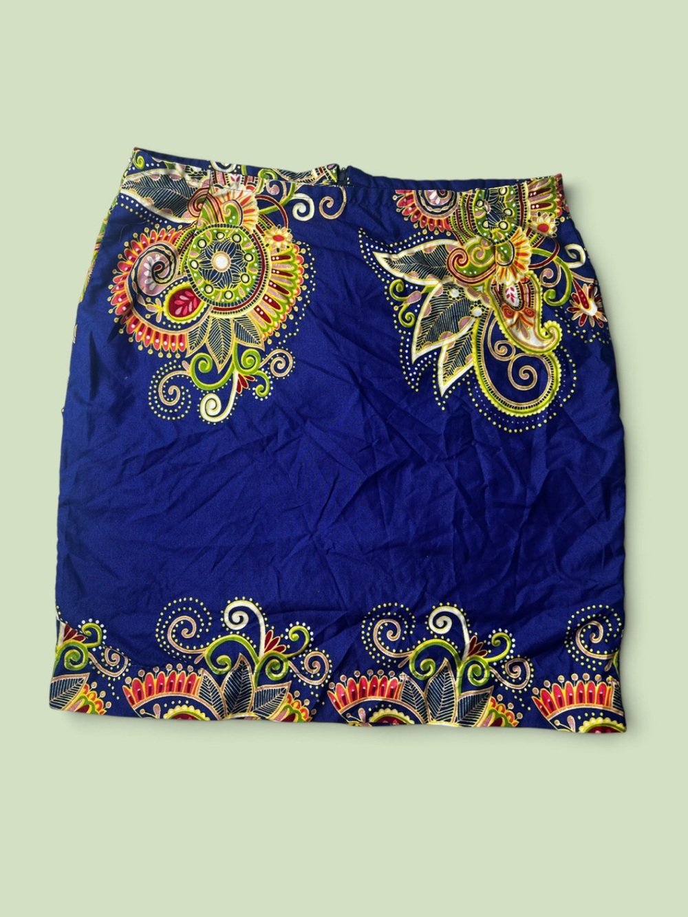 Women’s Blue Floral Skirt